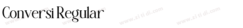 Conversi Regular字体转换 Conversi Regular字体转换